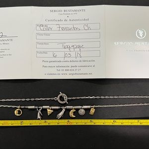 Sergio Bustamante 7 charm necklace